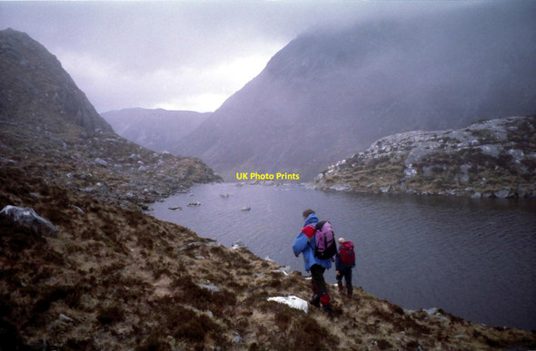 Photo 6"x4" Approaching the outflow of Loch Prille Loch Prille c1997