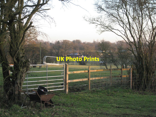 Photo 6"x4" Paddock beyond a new gate Carol Green c2011