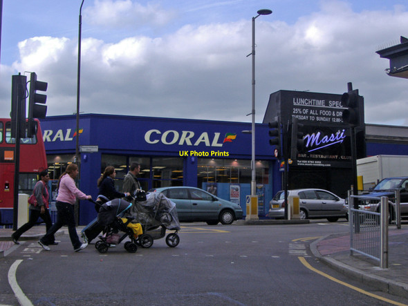 Photo 6"x4" Shops on Wembley High Road opposite Ealing Road Wembley c2008
