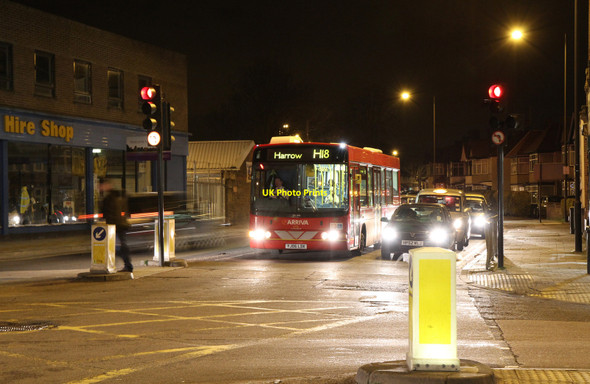 Photo 6"x4" Kenton Lane at Night Kenton\/TQ1788 c2011