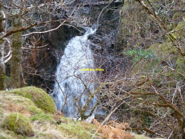 Photo 6"x4" Waterfall in Dorusduain Wood Carn-gorm c2011