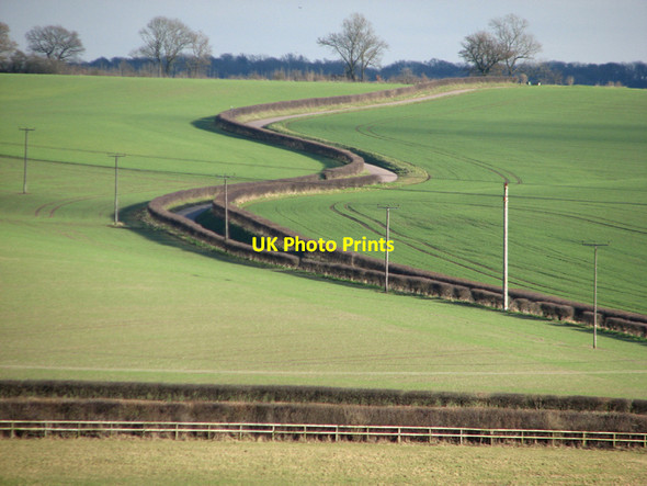 Photo 6"x4" Rolling road to Weston Colville Weston Colville c2011