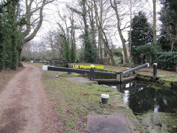 Photo 6"x4" View of the lock Brookwood c2011