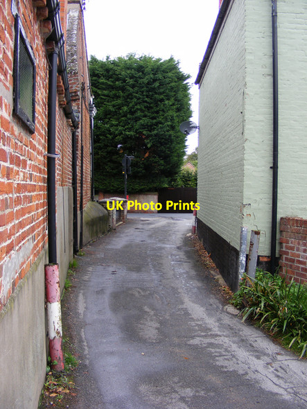 Photo 6"x4" Junction of Castle Lane and Earsham Street Bungay c2010