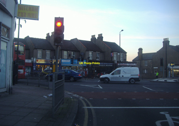 Photo 6"x4" Junction of Locks Lane and London Road, Mitcham Mitcham c2011