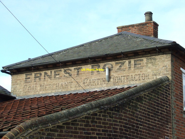 Photo 6"x4" Old Ghost Sign Stowmarket c2011