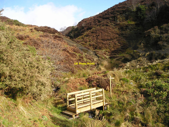 Photo 6"x4" Footbridge at Blaencwmberach Twynmynydd c2011