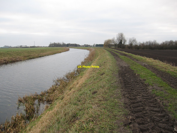 Photo 6"x4" River Nene (old course) Flood's Ferry c2011
