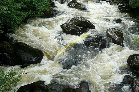 Photo 6"x4" Afon Llugwy from Pont Cynfyng Capel Curig c2009