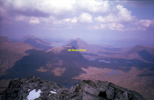 Photo 6"x4" View north from Spidean a' Choire L\u00c3\u00a8ith Fasag c1997
