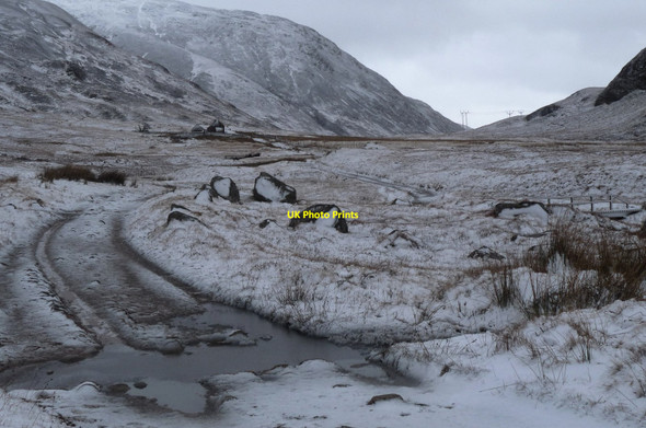 Photo 6"x4" Winter leaves its mark on Lairig Mor Tigh-na-sleubhaich c2011