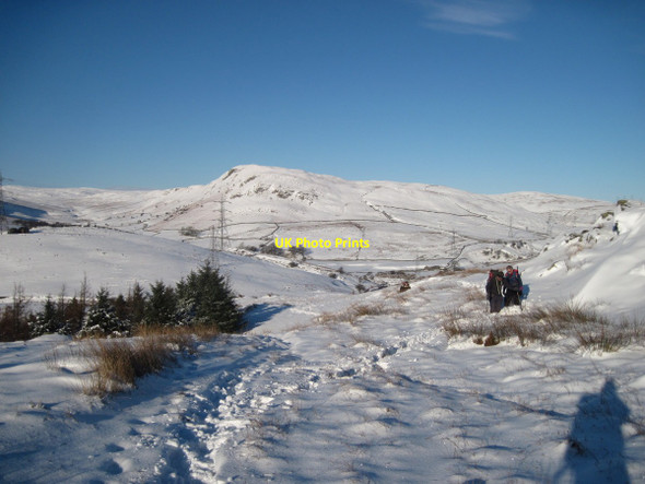 Photo 6"x4" Ashstead Fell in the snow Ashstead c2010