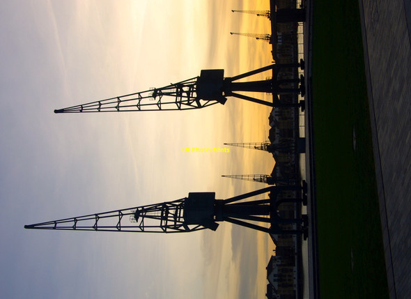 Photo 6"x4" Cranes, Excel Centre Canning Town c2011