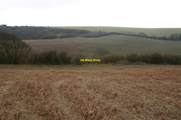 Photo 6"x4" Greenwich meridian on Southease hill Telscombe c2011