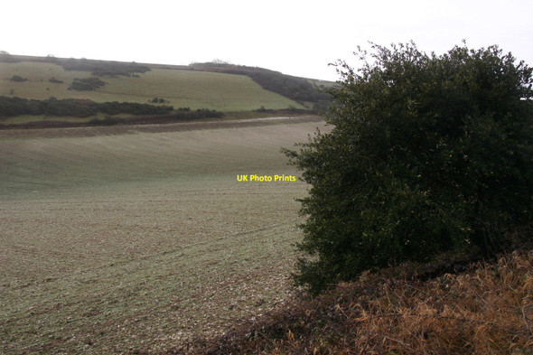 Photo 6"x4" Greenwich Meridian crossing Cricketing Bottom Telscombe c2011