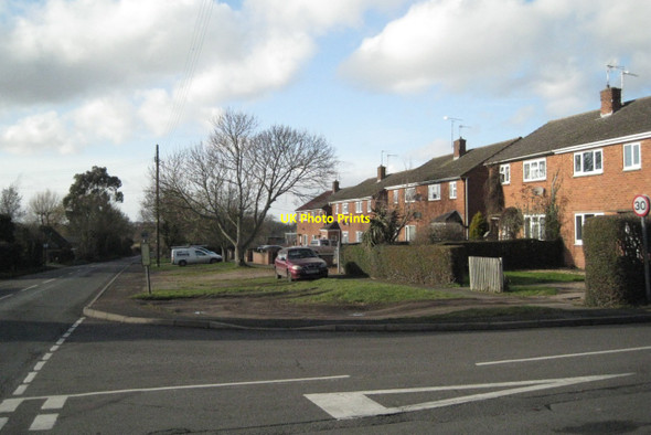 Photo 6"x4" Bus stop by Snitterfield Road, Bearley Bearley c2011