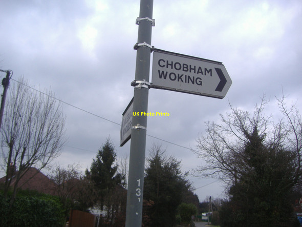 Photo 6"x4" Sign at junction of Halebourne Lane, West End Brook Place\/SU9561 c2009
