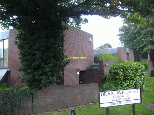 Photo 6"x4" Side of modern house, Drax Avenue New Malden c2007
