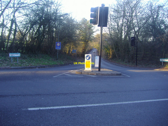 Photo 6"x4" Highwood Hill at junction of Hendon Wood Lane Barnet c2011