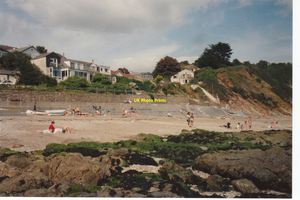 Photo 6"x4" Plaidy Beach in 1992 Looe c1992