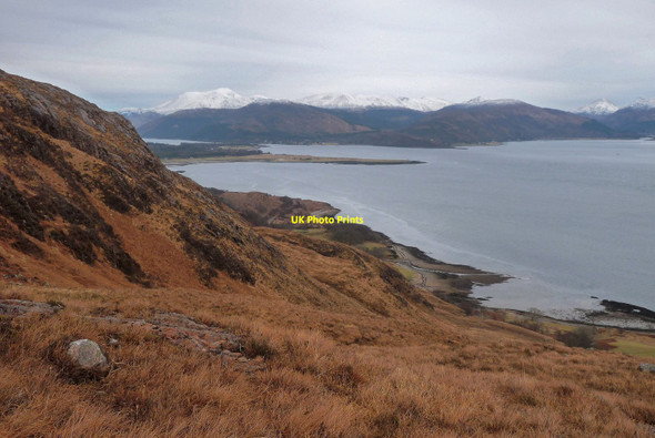 Photo 6"x4" Slopes above Loch Linnhe Inversanda c2011