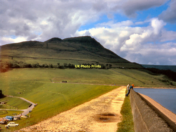 Photo 6"x4" Dovestones Reservoir and Alderman's Hill Tunstead\/SE0004 c1976