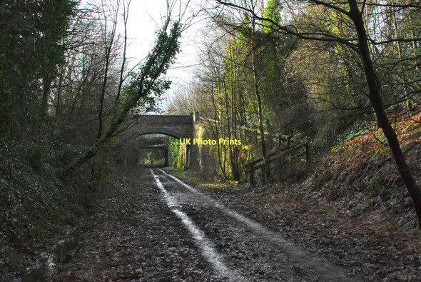Photo 6"x4" Bridges over the old railway Little Scotland c2011