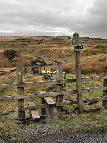 Photo 6"x4" Footpath, Ashworth Moor Nangreaves c2011