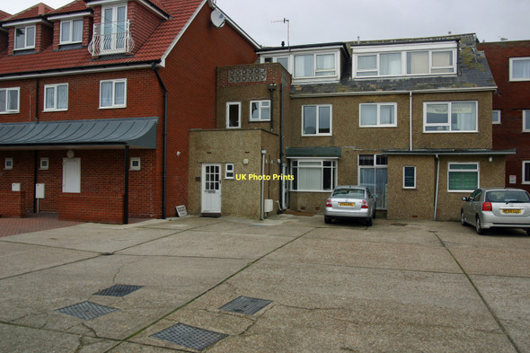 Photo 6"x4" Greenwich Meridian crossing a car park Telscombe Cliffs c2011