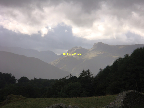 Photo 6"x4" Towards Langdale Pikes Ambleside c2010