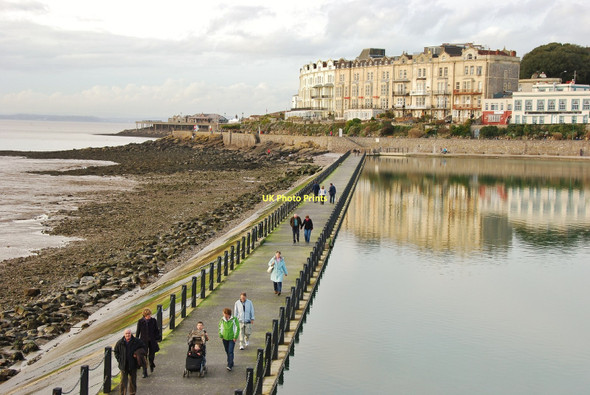 Photo 6"x4" Weston-Super-Mare: Marine Lake Causeway Weston-super-Mare c2011