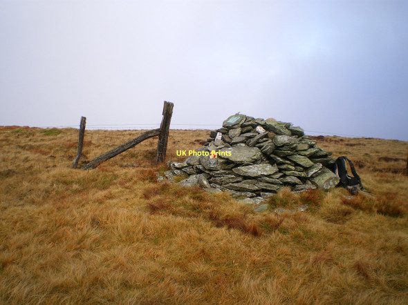 Photo 6"x4" Summit cairn on Tarren Cwm-ffernol Dolgoch\/SH6504 c2011