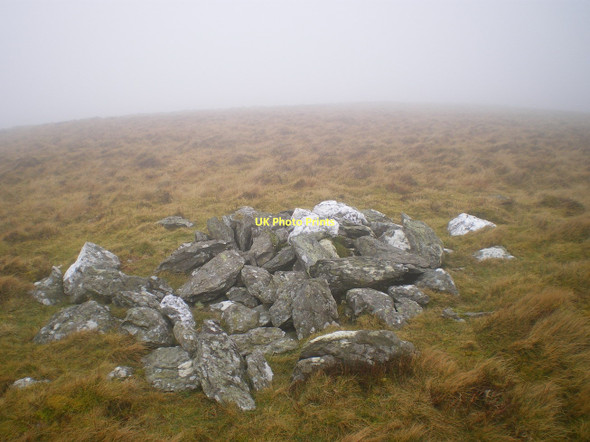 Photo 6"x4" Collapsed cairn on Trum Gelli Pandy\/SH6202 c2011
