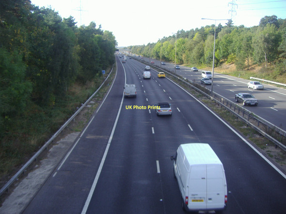 Photo 6"x4" M1 northbound from Sandy Lane bridge Bushey\/TQ1395 c2009