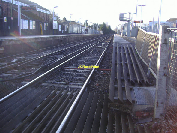 Photo 6"x4" Ash station from the level crossing Ash\/SU8951 c2009