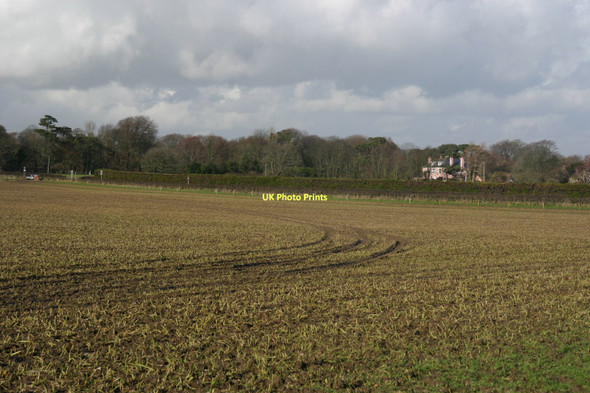 Photo 6"x4" Greenwich Meridian reaching the Rodmell to Lewes road Iford\/TQ4007 c2011