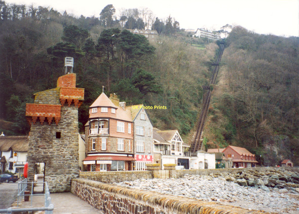 Photo 6"x4" Lynmouth Pier and Cliff Railway Lynton c2001