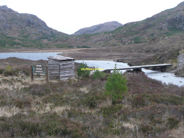 Photo 6"x4" Footbridge over outflow from Am Feur-Loch Am Feur-Loch\/NG8572 c2011