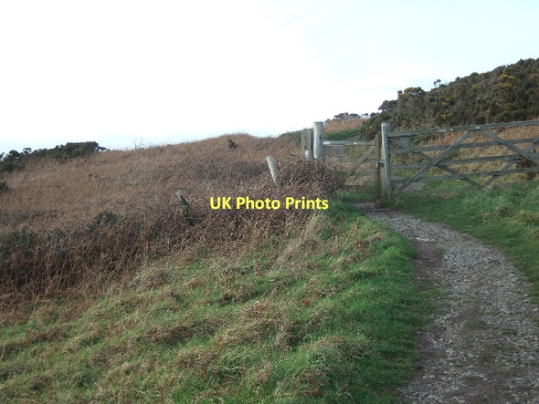 Photo 6"x4" Coastal footpath on West Cliff Bolberry c2011