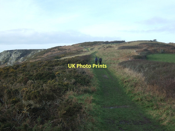 Photo 6"x4" Coastal path looking north-west on West Cliff Bolberry c2011 P1