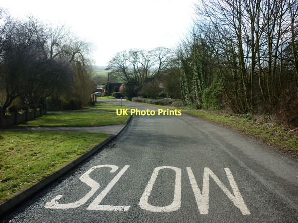 Photo 6"x4" Down Owmby Hill into Owmby, Lincolnshire Searby c2011
