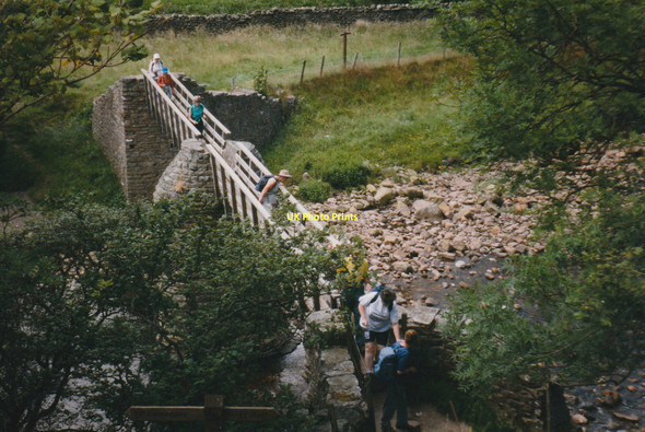 Photo 6"x4" Rampsholme Bridge in Swaledale Muker c1999