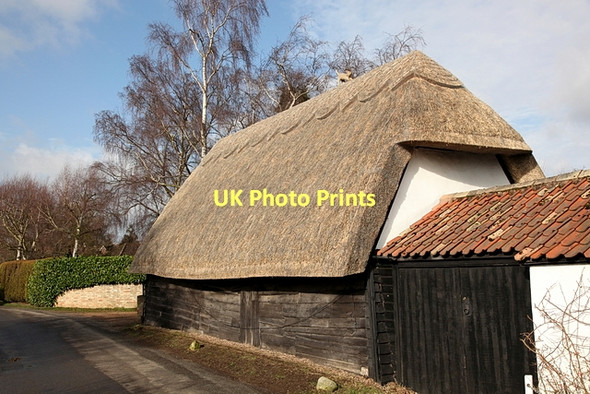Photo 6"x4" Thatched Barn, Hemingford Abbots Hemingford Abbots c2011