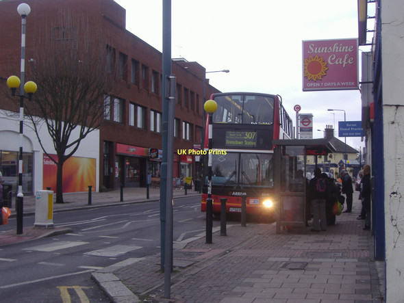 Photo 6"x4" Bus stop on East Barnet Road Barnet c2009