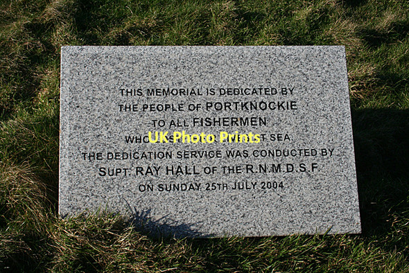 Photo 6"x4" Commemorative Plaque Portknockie c2011