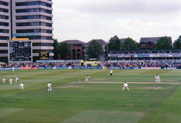 Photo 6"x4" Trent Bridge Cricket Ground: view from the old Parr Stand, 1998 West Bridgford c1998