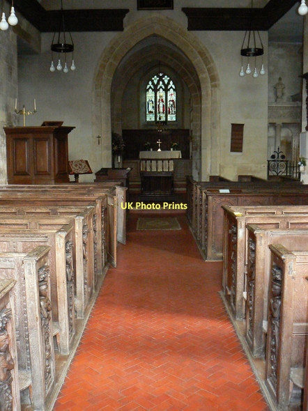 Photo 6"x4" East along the nave, Church of St Kenelm, Sapperton Daneway c2011