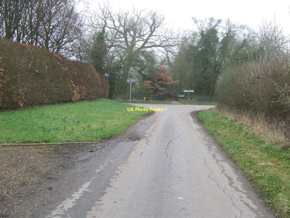 Photo 6"x4" Road Junction Broad Green\/TL7859 c2011