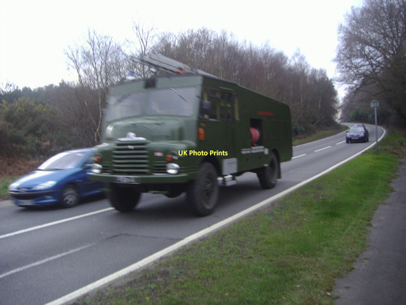 Photo 6"x4" Green goddess fire engine, A322 Bagshot Bagshot\/SU9163 c2009