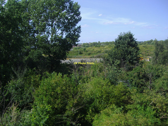 Photo 6"x4" Fields by Berrylands sewage plant New Malden c2008
